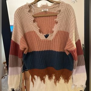 Distressed sweater cute good condition